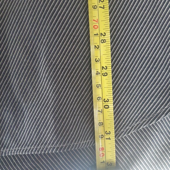 Harry Rosen SZ M Cotton Striped Men's Button Up Shirt, Black & Grey - Picture 14 of 14